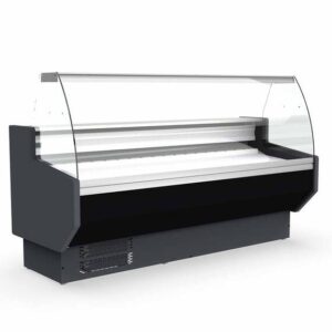 Vaiotec Topline Kühltheke 150 - gebogenes Frontglas "schwarz", 1505 x 800 mm