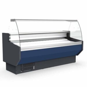 Vaiotec Topline Kühltheke 100 - gebogenes Frontglas "blau", 1025 x 800 mm
