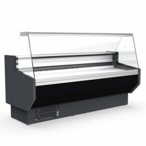 Vaiotec Topline Kühltheke 100 - gerades Frontglas "schwarz", 1025 x 800 mm