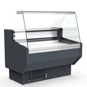 Vaiotec Topline Kühltheke 100 - gerades Frontglas "grau", 1025 x 800 mm