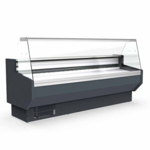 Vaiotec Topline Kühltheke 250 - gerades Frontglas "grau", 2465 x 800 mm