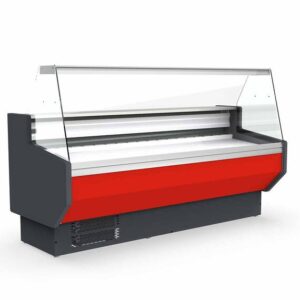 Vaiotec Topline Kühltheke 200 - gerades Frontglas "rot", 1985 x 800 mm