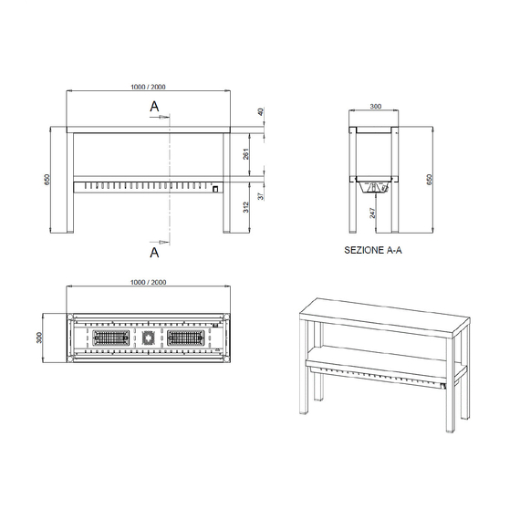 Vaiotec Topline Wärmebrücke / 2 Etagen, 1200 x 300 mm