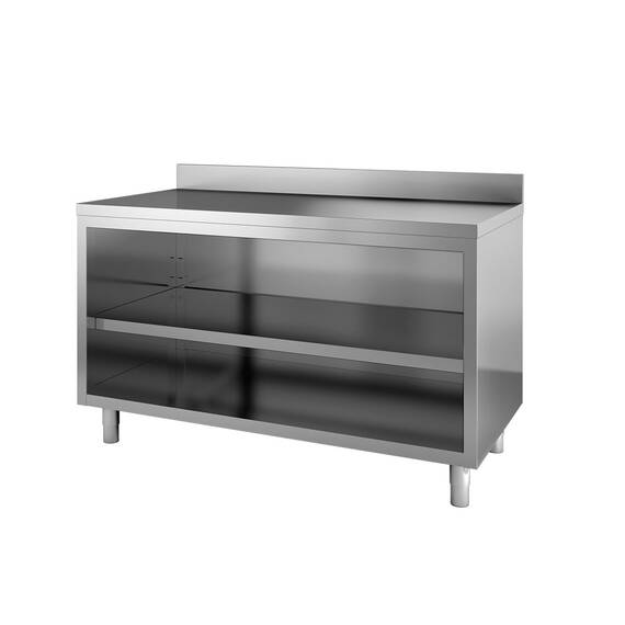 Vaiotec Topline Arbeitsschrank / offen mit Aufkantung, 1200 x 600 mm
