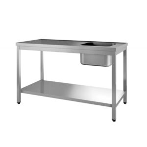 Vaiotec Topline Cheftisch / Becken rechts, 1200 x 600 mm