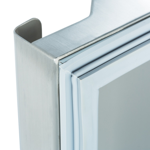 Maxima Gastro Kühlschrank - 700 l - 3 Einstellbare Regale (2/1 GN) - auf Rädern - Rostfreier Stahl