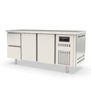 Vaiotec Topline Tiefkühltisch / 3-fach GN1/1 mit 2 Schubladen / 2 Türen, 1795 x 700 mm