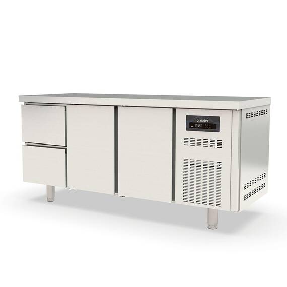 Vaiotec Topline Tiefkühltisch / 3-fach GN1/1 mit 2 Schubladen / 2 Türen, 1795 x 700 mm