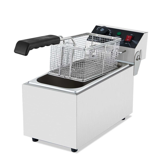 Vaiotec Elektro Fritteuse 1 Becken 6 Liter, 190 x 440 mm