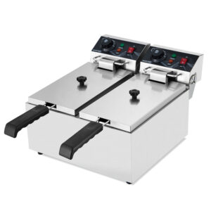 Vaiotec Elektro Fritteuse 2 Becken 6+6 Liter, 390 x 440 mm