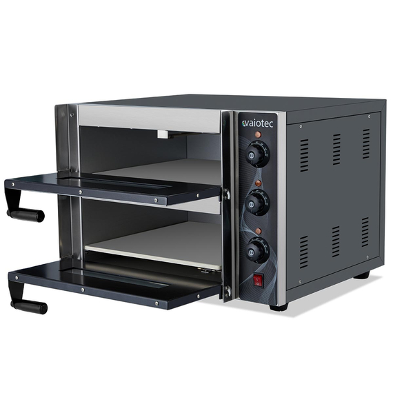 Vaiotec Elektro Pizzaofen mit 2 Backkammern, 585 x 570 mm
