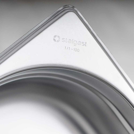 Stalgast Edelstahl Gastronormbehälter Serie STANDARD, GN 1/1 (40mm)