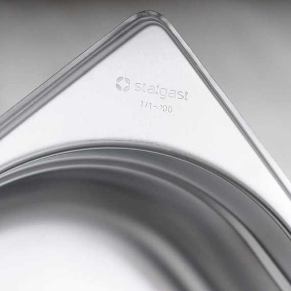 Stalgast Edelstahl Gastronormbehälter Serie STANDARD, GN 1/3 (65mm)