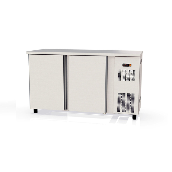 Vaiotec Topline Barkühltisch Edelstahl / 2 Türen, 1485 x 530 mm