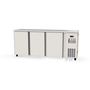 Vaiotec Topline Barkühltisch Edelstahl / 3 Türen, 2025 x 530 mm
