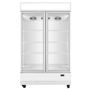 Vaiotec Topline Getränkekühlschrank 2 Türen / 1040 Liter mit Leuchtaufsatz "weiß", 1280 x 742 mm
