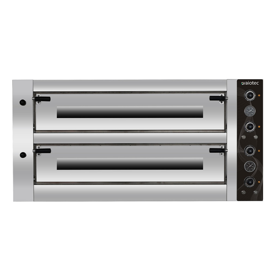 Vaiotec Topline Elektro Pizzaofen 6+6 x 34 cm (tiefe Version), 1100 x 1185 mm