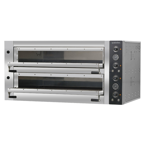 Vaiotec Topline Elektro Pizzaofen 6+6 x 34 cm (tiefe Version), 1100 x 1185 mm