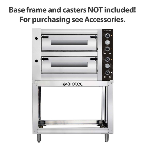 Vaiotec Topline Elektro Pizzaofen 6+6 x 34 cm (tiefe Version), 1100 x 1185 mm