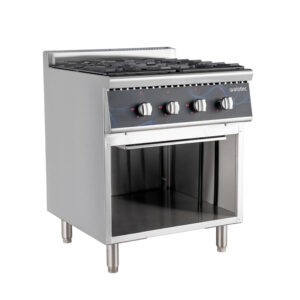 Vaiotec Gasherd - 4 Brenner 28,8 kW - offener Unterbau, 700 x 700 mm