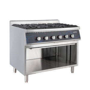 Vaiotec Gasherd - 6 Brenner 43,2 kW - offener Unterbau, 1100 x 700 mm