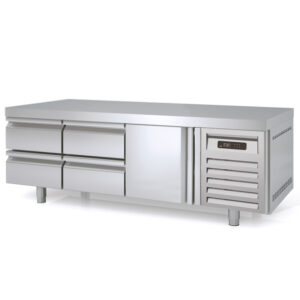 Vaiotec Topline Unterbaukühltisch / 3-fach GN 1/1 mit 4 Schubladen / 1 Tür, 1795 x 700 mm