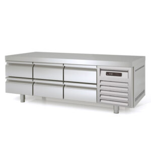 Vaiotec Topline Unterbaukühltisch / 3-fach GN 1/1 mit 6 Schubladen, 1795 x 700 mm
