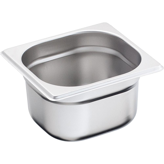 Stalgast Edelstahl Gastronormbehälter Serie BASIC, GN 1/6 (100mm)