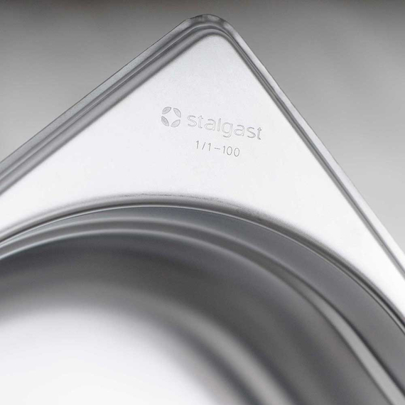 Stalgast Edelstahl Gastronormbehälter Serie STANDARD, GN 1/6 (150mm)
