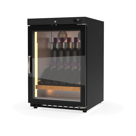 Vaiotec Topline Weinkühlschrank 650 Schwarz, 120 Liter, 26 Flaschen, 600 x 650 mm