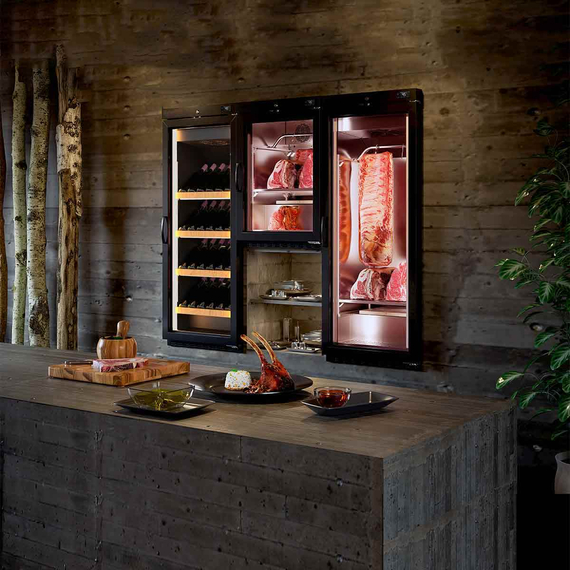 Vaiotec Topline Weinkühlschrank 650 Schwarz, 120 Liter, 26 Flaschen, 600 x 650 mm