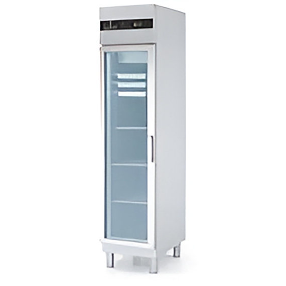 Vaiotec Topline Kühlschrank GN 1/1, Edelstahl, Glastür, 303 Liter, 430 x 770 mm
