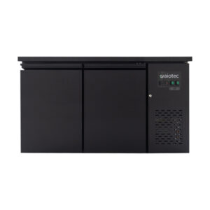 Vaiotec Barkühltisch schwarz / 2 Türen - 280 l, 1465 x 520 mm