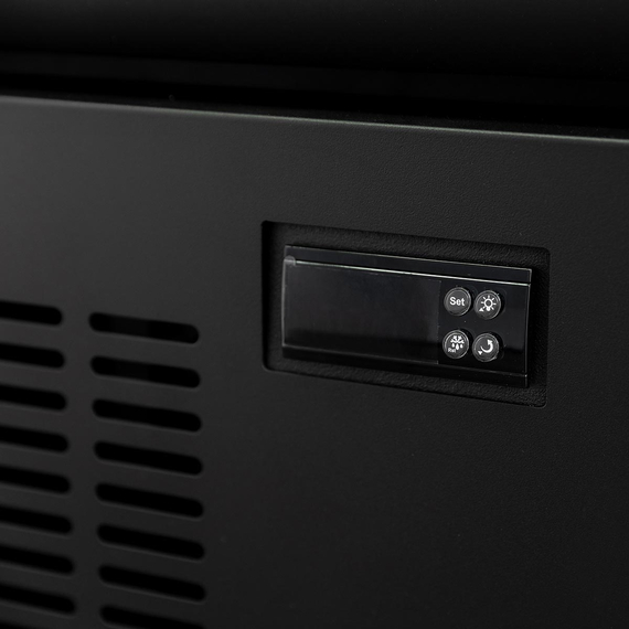 Vaiotec Topline Getränkekühlschrank 1 Tür / 570 Liter mit Leuchtaufsatz "schwarz", 750 x 760 mm