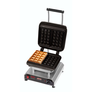 Neumärker Waffeleisen Thermocook® inkl. Brüsseler Waffel Wechselplatten (Gusseisen antihaftbeschichtet)