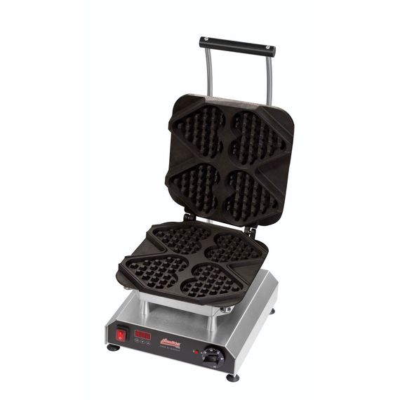 Neumärker Waffeleisen Thermocook® inkl. Waffel-Herz am Stiel Wechselplatten