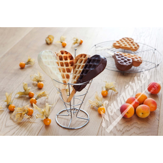 Neumärker Waffeleisen Thermocook® inkl. Waffel-Herz am Stiel Wechselplatten
