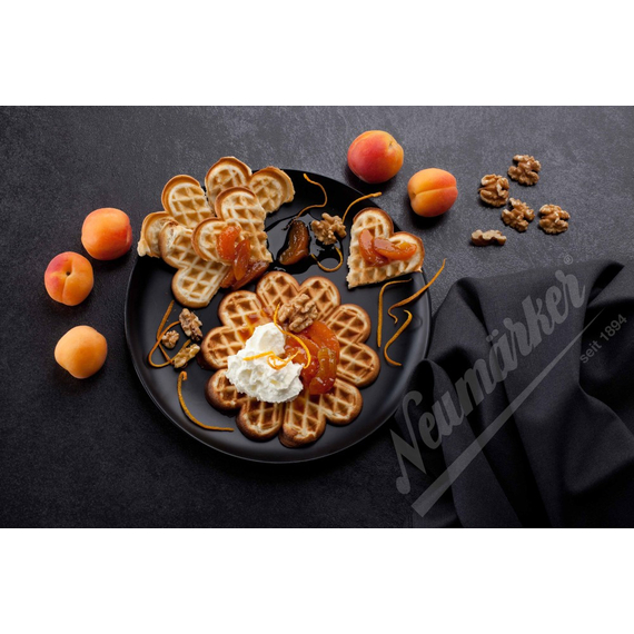Neumärker Waffeleisen Thermocook® inkl. Kleine Herzwaffel Wechselplatten