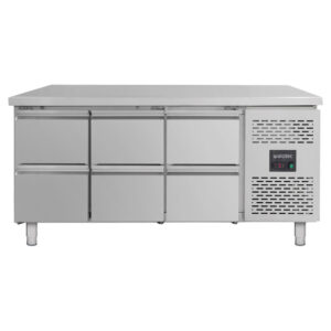 Vaiotec Kühltisch / 6 Schubladen - Monoblock, 1795 x 700 mm