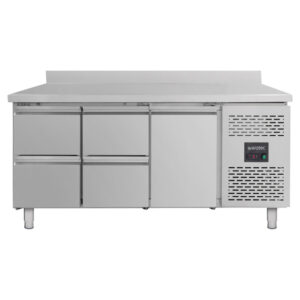 Vaiotec Kühltisch / 1 Tür & 4 Schubladen inkl. Aufkantung - Monoblock, 1795 x 700 mm