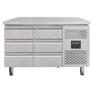 Vaiotec Kühltisch / 6 Schubladen - Monoblock, 1360 x 700 mm