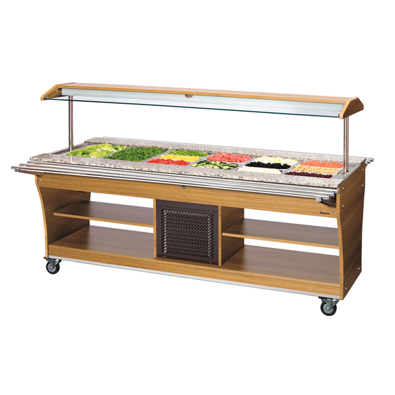 Bartscher Buffetwagen, kalt, 6x 1/1 GN