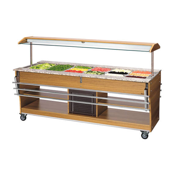 Bartscher Buffetwagen, kalt, 6x 1/1 GN