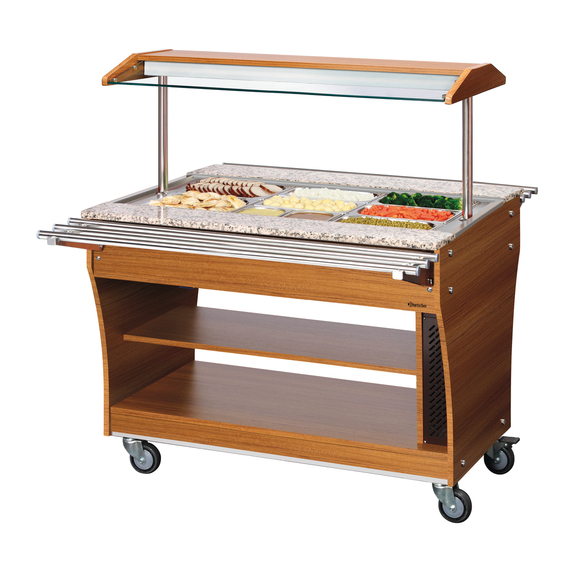 Bartscher Buffetwagen, warm, 3x 1/1GN