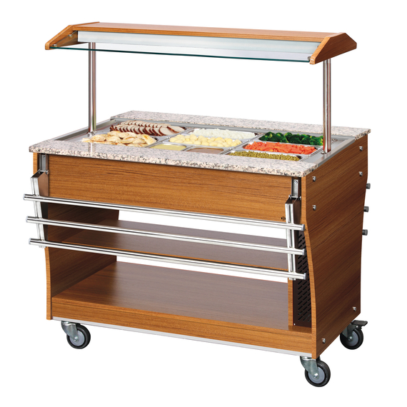 Bartscher Buffetwagen, warm, 3x 1/1GN