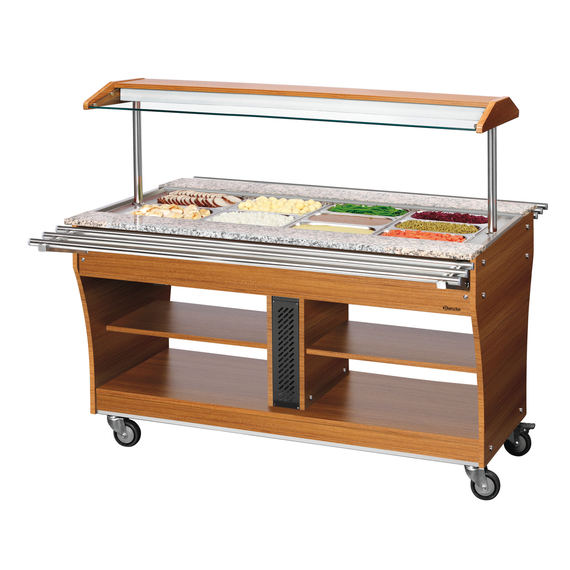 Bartscher Buffetwagen, warm, 4x 1/1GN