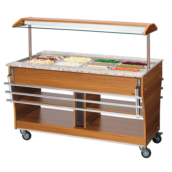 Bartscher Buffetwagen, warm, 4x 1/1GN