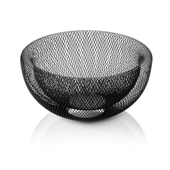 Was Germany Korb, Ø 29,5 cm, Höhe 15 cm, schwarz pulverbeschichtet, Metall