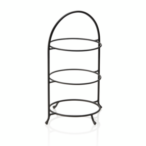 Was Germany Etagere, 3-stufig, 46,5 x 33 cm, schwarz pulverbeschichtet, Stahl