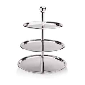 Was Germany Etagere, 3-stufig, 46 cm, Chromnickelstahl